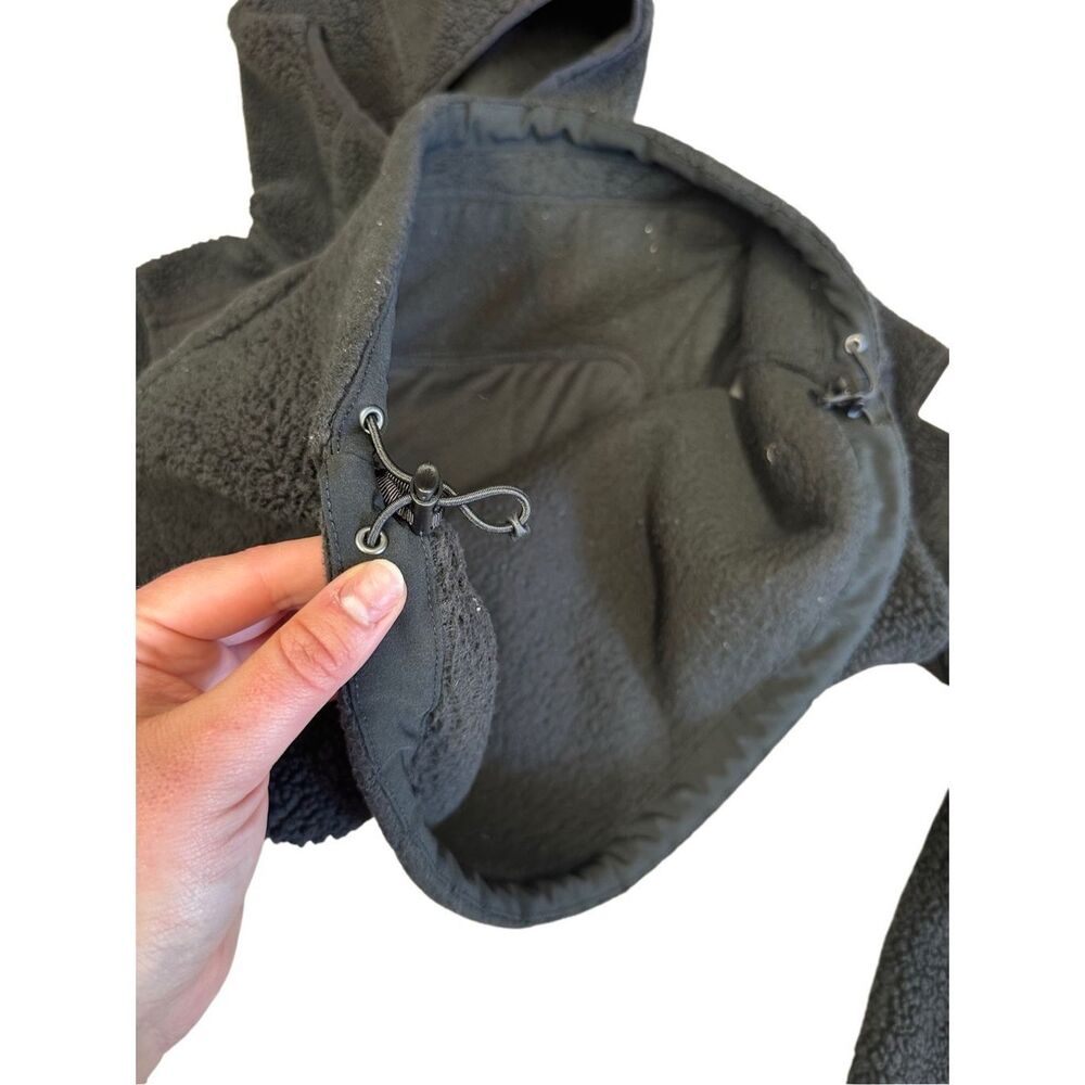 The North Face Women’s Medium Campshire Hoodie Black 1/4 Zip Sherpa Pullover - Picture 9 of 11